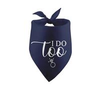 I Do Too Wedding Engagement Dog Bandana Wedding Married Puppy Dog Pet Bandanas Engagement Gift Wedding Photo Prop Bridal Shower Gift Pet Scarf Accessories for Dog Lovers