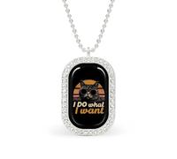 I Do What I Want Cat Custom Photo Necklace Personalized Picture Pendant Memory Jewelry for Women