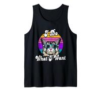 I Do What I Want Cat Lover Funny Pet Owner Cats Humor Quote Tank Top