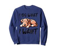 I Do What I Want - Cute Airedale Terrier Sleeping Sweatshirt