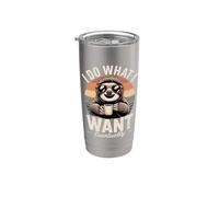 I Do What I Want Eventually Sloth Coffee Stainless Steel Insulated Tumbler
