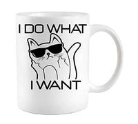 I Do What I Want Funny Cat Coffee Mug