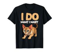 I Do What I Want Funny Cat Devon Rex T-Shirt
