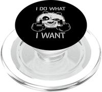 I Do What I Want Funny Mean Panda Bear PopSockets PopGrip for MagSafe