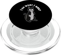 I Do What I Want Kitten Funny Cat Lover PopSockets PopGrip for MagSafe