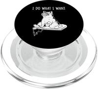 I Do What I Want Kitten Funny Cat Lover PopSockets PopGrip for MagSafe