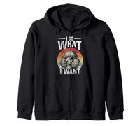 I DO WHAT I WANT Poodle Lover Zip Hoodie