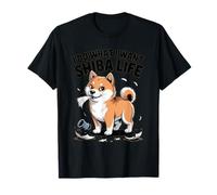 I Do What I Want - Shiba Life Retro Cartoon Dog T-Shirt