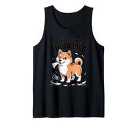 I Do What I Want - Shiba Life Retro Cartoon Dog Tank Top