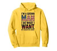 I Do What My Daughters Want Vintage Patriotic Dad Design Pullover Hoodie