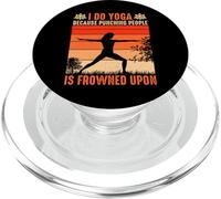 I Do Yoga Because Punching People Is Frowned Upon PopSockets PopGrip for MagSafe