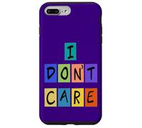 I don’t care - Bold Pop Art Statement Case for iPhone 7 Plus/8 Plus