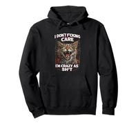I Don’t Care Funny Dark Humor Savage Cat Meme Sarcastic Meme Pullover Hoodie