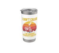 I Don’t Crash I Do Random Gravity Checks MTB Funny Stainless Steel Insulated Tumbler