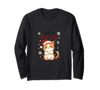 I Don’t Do Silent Nights - Funny Christmas Cat Long Sleeve T-Shirt