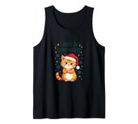 I Don’t Do Silent Nights - Funny Christmas Cat Tank Top