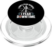 I Don’t Fear Heights I Fear Downtime Wind Technician PopSockets PopGrip for MagSafe