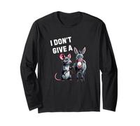 I Don’t Give A Rat’s Ass Just Be Clear I Don’t Care Pun Fun Long Sleeve T-Shirt