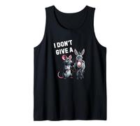 I Don’t Give A Rat’s Ass Just Be Clear I Don’t Care Pun Fun Tank Top