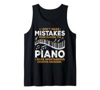I Don’t Make Mistakes When Playing The Piano Funny Pianist Tank Top
