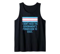 I Don’t Need Permission - Trans Pride Protest Statement Tank Top