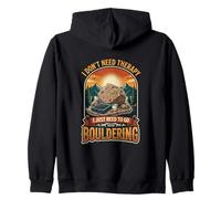 I Don’t Need Therapy Bouldering Climber Rock Climbing Zip Hoodie