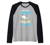 I Don’t Need Therapy I Just Need Scuba Diving Ocean Diver Raglan Baseball Tee