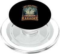I Don’t Need Therapy Karaoke Singing Music Performer PopSockets PopGrip for MagSafe
