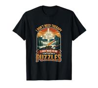I Don’t Need Therapy Puzzles Crossword Brain Teaser T-Shirt