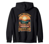 I Don’t Need Therapy Puzzles Jigsaw Puzzle Solver Zip Hoodie