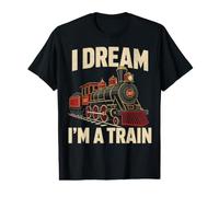 I Don’t Snore I Dream I’m a Train Steam Locomotive Lover Value Graphic T-Shirt