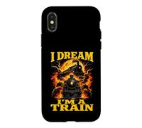 I Don’t Snore I Dream I’m a Train Steam Locomotive Railway Case for iPhone X/XS