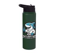 I Don’t Start Fights Before I’ve Finished My Homework Stainless Steel Insulated Water Bottle