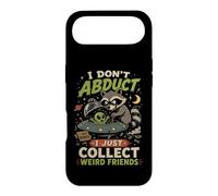 I Don't Abduct I Just Collect Weird Friends Raccoon Alien Case for iPhone Air