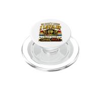 I Don't Age I Level Up Cat Dad Level Max Funny Birthday Gift PopSockets PopGrip for MagSafe