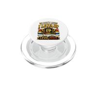 I Don't Age I Level Up Cat Mom Level Max Funny Birthday Gift PopSockets PopGrip for MagSafe