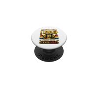 I Don't Age I Level Up Dog Dad Funny Birthday Gift PopSockets Adhesive PopGrip
