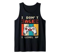 I Dont Age I Level Up Retro Gamer Design Tank Top