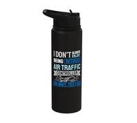I Don't Always Enjoy Being Retired Air Traffic Controller Stainless Steel Insulated Water Bottle