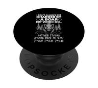I dont always get charged by a Boar Hunting Wild Hog Hunter PopSockets Adhesive PopGrip