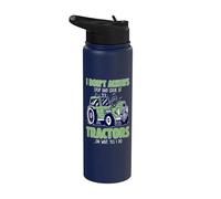 I Don't Always Stop Look At Tractors Tractor Stainless Steel Insulated Water Bottle