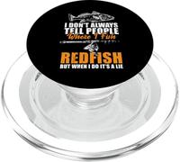 I Don't Always Tell People Where I Fish Redfish PopSockets PopGrip for MagSafe