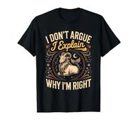 I Don't Argue I Explain Why I'm Right Capricorn Zodiac Value Graphic T-Shirt