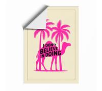 I Don't Believe in Going Typography Unframed Wall Art Print A2 (59.4×42cm), Wall Decor for Living Room, Bedroom, Office & Home, Art Gift
