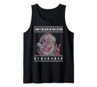 I don't believe in you either santa claus chewing gum Tank Top