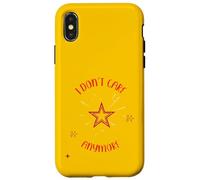 I Don't Care Anymore And I Feel Free Again Wheee! Case for iPhone X/XS