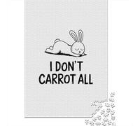 I Dont Carrot All Bunny 1000-Piece Jigsaw Puzzle for Adults, 38x26cm/1000pcs, Quiet Home Activity, Focused Puzzle Time And Time at Home