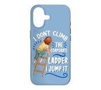 I Don't Climb The Corporate Ladder I Jump It Short Girl Case for iPhone 17