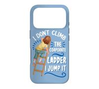 I Don't Climb The Corporate Ladder I Jump It Short Girl Case for iPhone 17 Pro