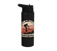 I Don't Crash I Do Random Gravity Checks Stainless Steel Insulated Water Bottle